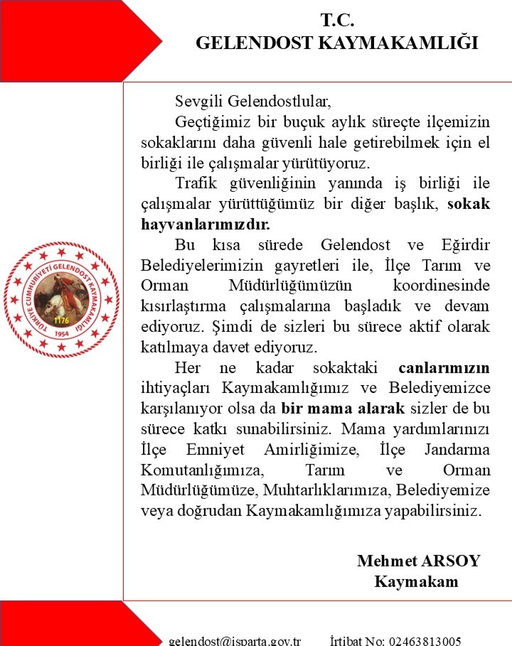 Kisirlastirma Gelendost