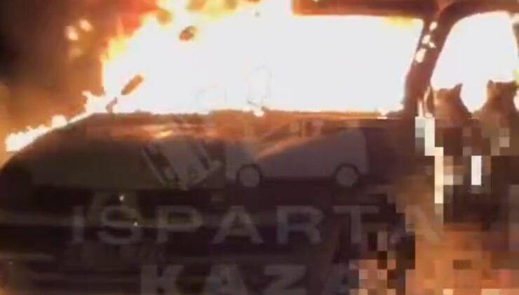 O Araçtan çıkmaya çalıştı ama başaramadı.