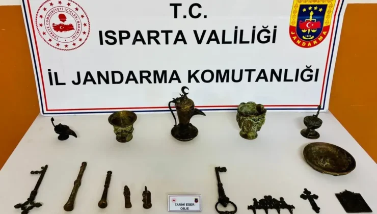 Isparta Gönen’de Tarihi Eser Operasyonu