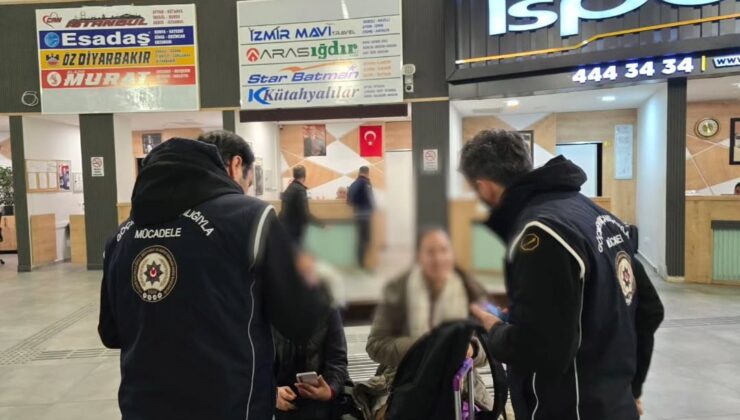 Otogar’da Göçmen Kaçakçılığı Denetim ve Kontrolü Yapıldı