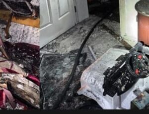 Çünür Mahallesinde Dün Gece Çıkan Yangın Korkuttu