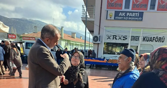 Atabey Belediye Başkanı Serdar Pehlivan, Pazar Yerini Ziyaret Etti
