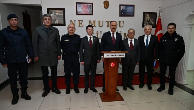 Isparta Valisi Abdullah Erin, Aksu’da Kaymakam ve Yetkililerle Görüşerek İlçenin İhtiyaçlarını Dinledi