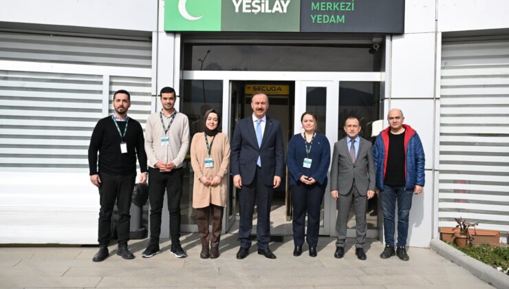 Vali Erin’den Isparta YEŞİLAY’a ziyaret
