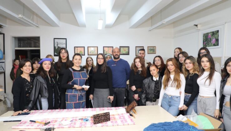 Süleyman Demirel Üniversitesi’nden Özgün Bir Workshop: Mumlama Batik Tekniği ile İkat Dokuma Atölyesi Düzenlendi