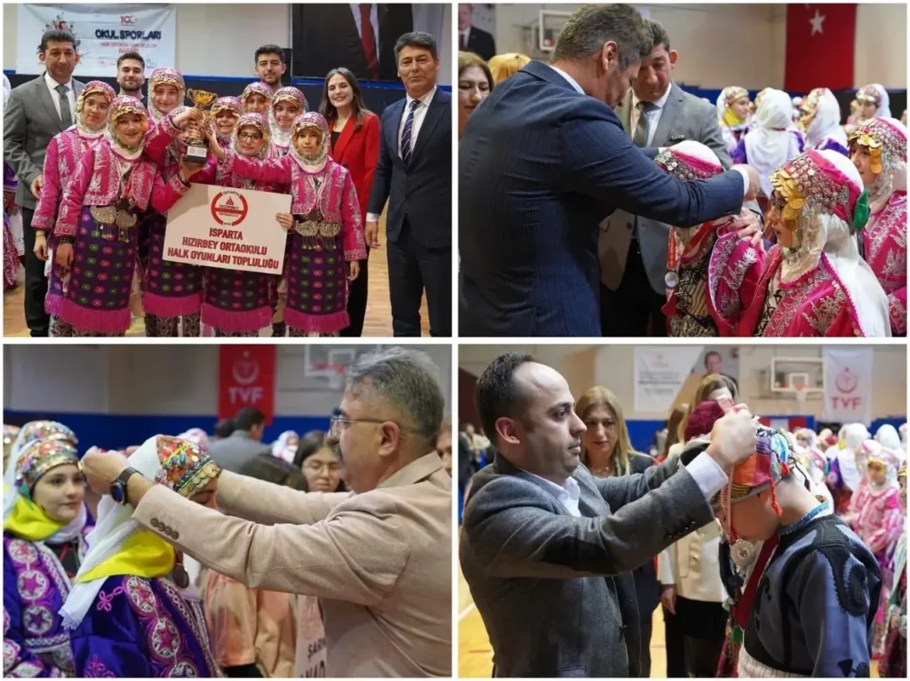 Isparta’da Okullar Arası Halk Oyunları İl Birinciliği Yarışmaları Büyük Bir Coşkuyla Yapıldı 1 4
