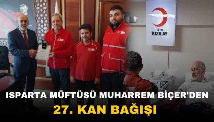 İl Müftüsü Biçer’den 27. Kan Bağışı: “Kan Bağışı Candan Cana Bir Sadakadır”