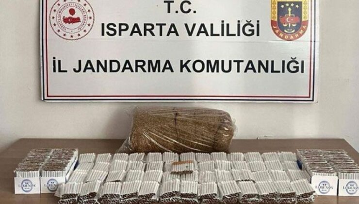 Isparta’da Kaçak Tütün ve Makaron Operasyonu: 3 Şüpheli Yakalandı