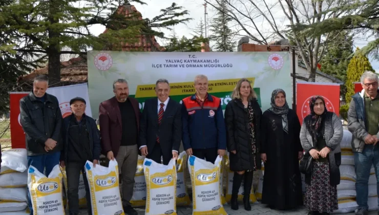 Isparta’da Aspir Yetiştiriciliği Projesi Kapsamında 7.500 Dekar Alanda Tohum Dağıtımı Yapıldı