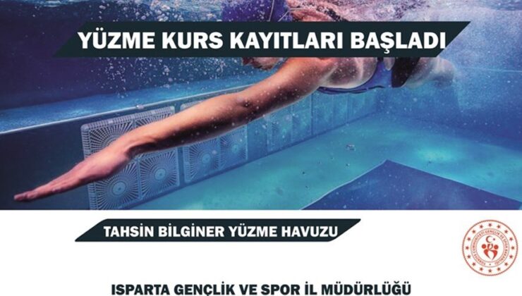 Isparta Yeni Dönem Yüzme Kursu Kayıtları Başlıyor