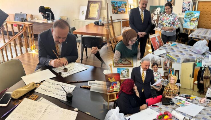 Isparta Valisi Abdullah Erin’den Halk Eğitim Merkezi ve Millet Kıraathanesi’ne Ziyaret