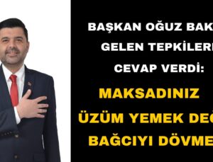 Başkan Bakır’dan Eleştirilere Sert Yanıt: “Maksadınız Üzüm Yemek Değil, Bağcıyı Dövmek”