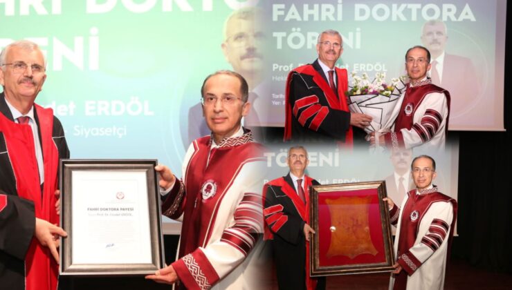 Prof. Dr. Cevdet Erdöl’e SDÜ’den Fahri Doktora Unvanı