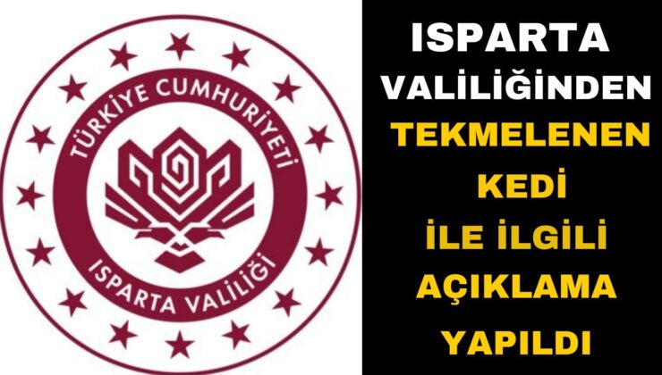 Isparta Valiliğinden Isparta’da Tekmelenen O Kedi Hakkında Açıklama Geldi