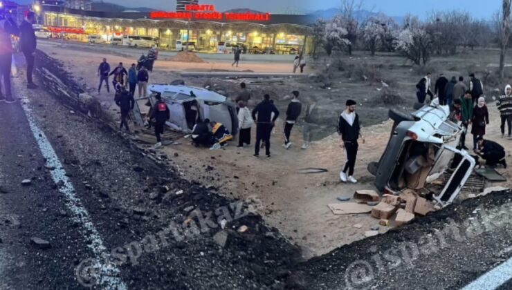 Çünür Yolunda Kaza Araç Şarampole Uçtu : 2 Kişi Yaralandı