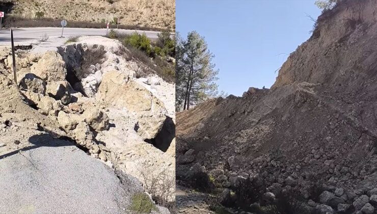 Sütçüler’de Toprak Kayması Ulaşımı Olumsuz Etkiledi: Ekipler Hızla Müdahale Etti