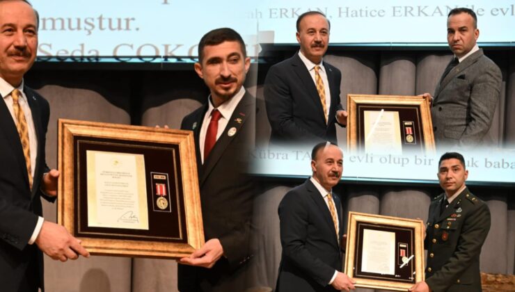 Şehit Ailesi ve Gazilere Devlet Övünç Madalyası Takdim Edildi
