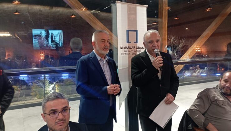 Isparta Mimarlar Odası’ndan Geleneksel İftar Yemeği: Deprem ve Su Krizi Uyarısı Yapıldı