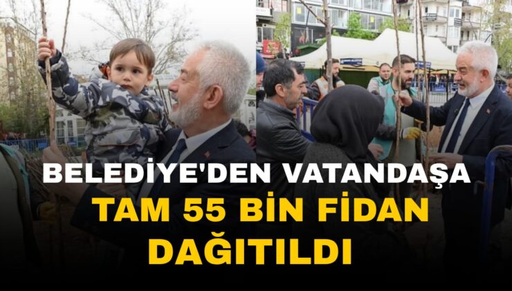 Isparta Belediyesi’nden Yeşil Bir Gelecek İçin Dev Fidan Dağıtımı 55 Bin Adet Dağıtıldı