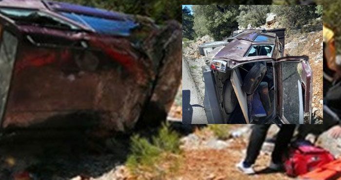 Isparta’da Freni Patlayan Otomobil Takla Attı: 3 Yaralı