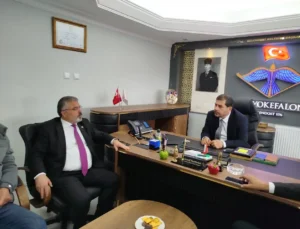 CHP Isparta İl Başkanı Hasan Karaca, Gelendost Belediye Başkanvekili İsmail Kurtbolat’ı Ziyaret Etti