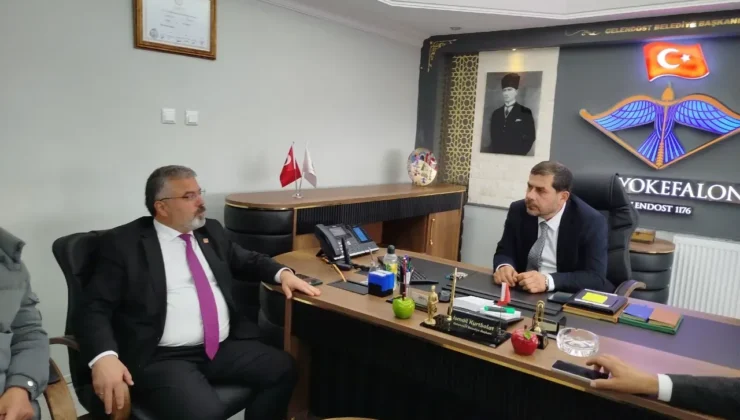 CHP Isparta İl Başkanı Hasan Karaca, Gelendost Belediye Başkanvekili İsmail Kurtbolat’ı Ziyaret Etti
