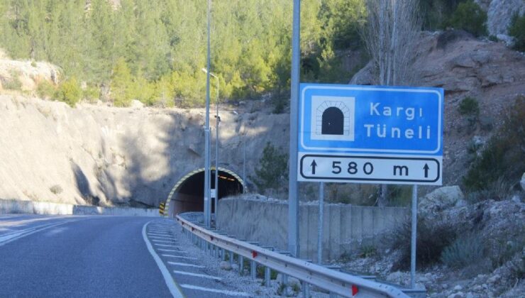 Isparta-Antalya Yolunda Kargı Tüneli’nde Çalışma: Tek Şerit Trafiğe Kapatılacak