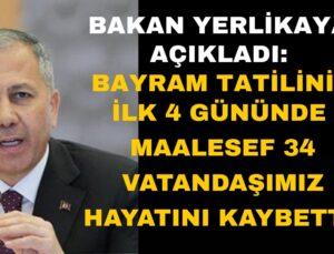 Ramazan Bayramı Tatilinde Trafik Kazaları: 34 Ölü, 4.784 Yaralı