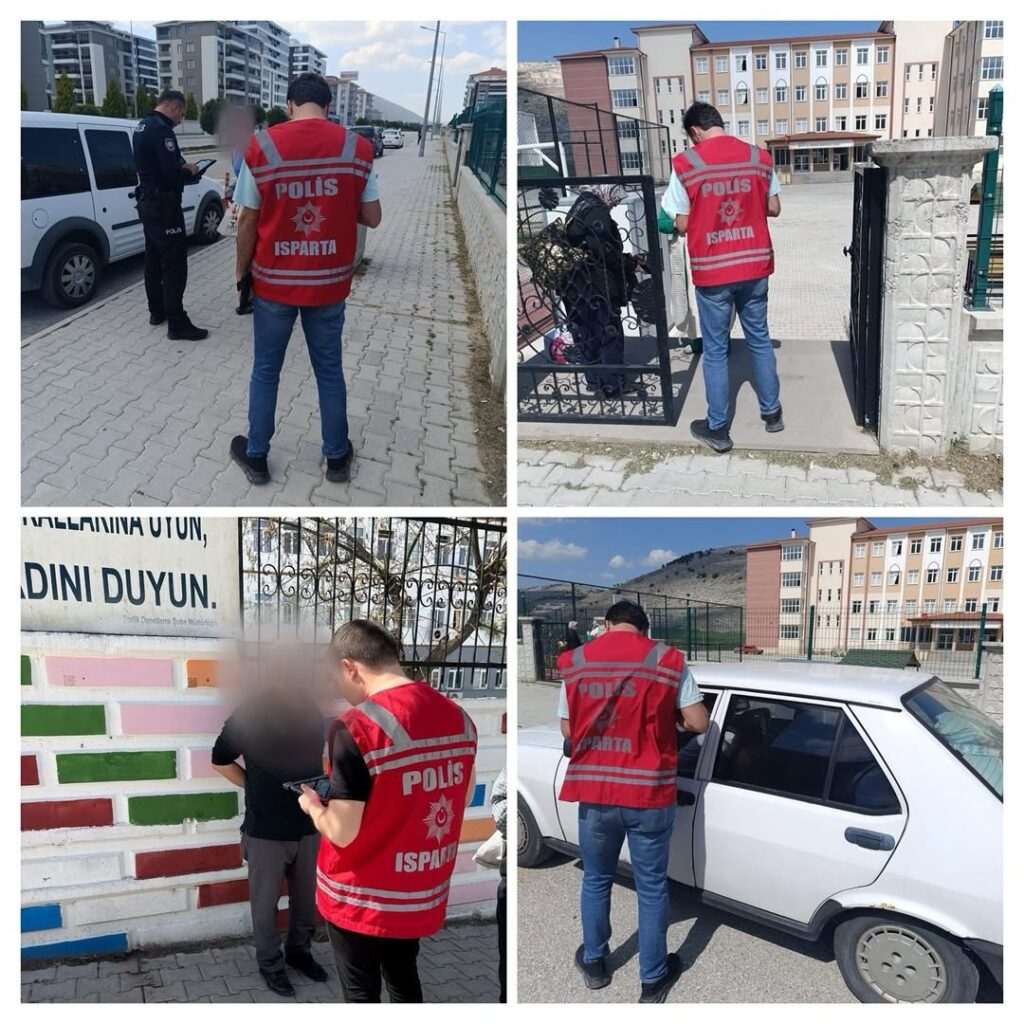 Isparta'da Çocukların Güvenliği İçin Şok Uygulama: Okul Çevrelerinde Yoğun Denetim Şok uygulama