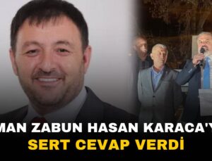 Osman Zabun’dan CHP’ye Sert Yanıt