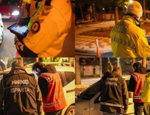 Isparta’da Güvenlik Uygulaması: 6 Noktada 165 Şahıs ve 78 Araç Kontrol Edildi