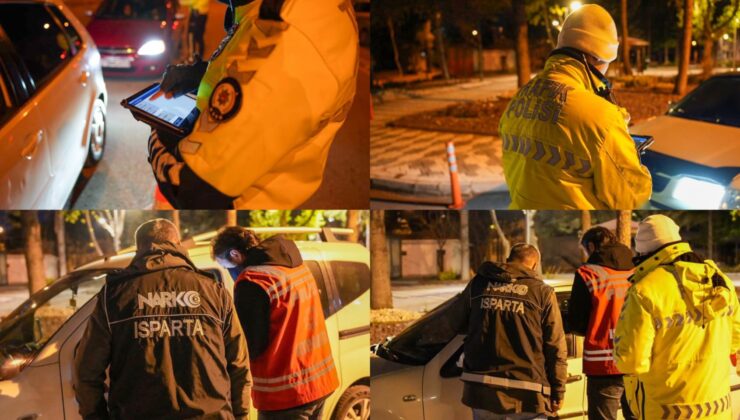 Isparta’da Güvenlik Uygulaması: 6 Noktada 165 Şahıs ve 78 Araç Kontrol Edildi