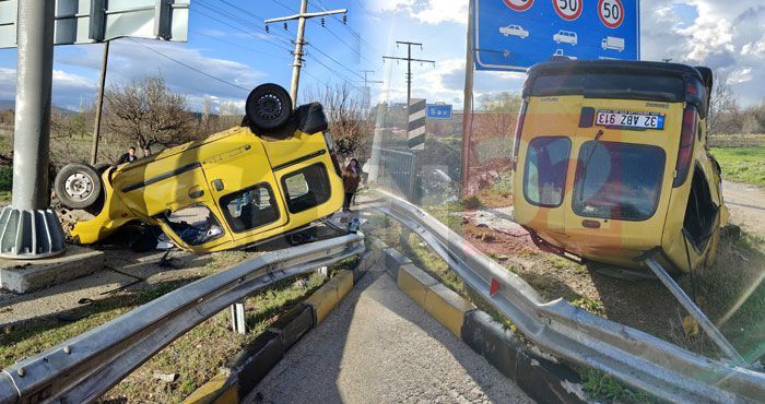 Isparta-Sav Yolunda Takla Atan Otomobilde 2 Kişi Yaralandı