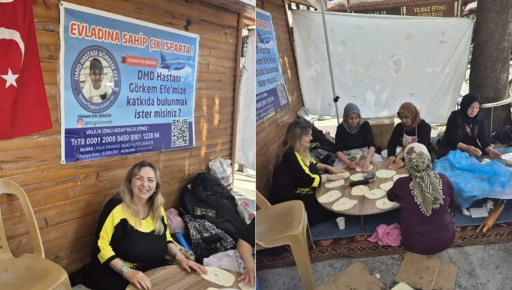 Isparta’nın Güzel Yürekli Kadınları Görkem Efe Evlatları İçin Tek Yürek Olmaya Devam Ediyor Var Gücü İle Çalışıyor