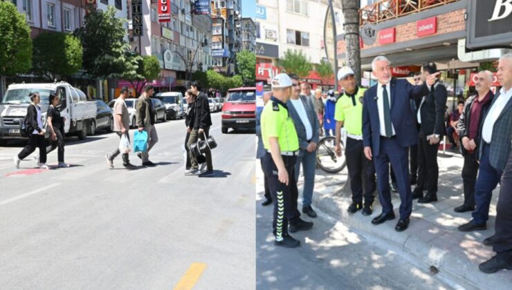 Mimar Sinan Caddesi’nde Yaya Geçitlerine Sinyalizasyon Geliyor