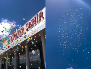 Isparta’da Kanseri Yenen Çocuklar İçin Balonlar Bırakıldı