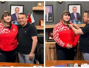 Şampiyon Fatma Gül Çevik’e Bakkallar ve Bayiler Odası’ndan Altın Ödülü