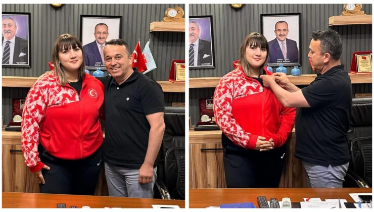 Şampiyon Fatma Gül Çevik’e Bakkallar ve Bayiler Odası’ndan Altın Ödülü