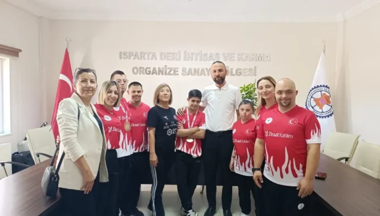 Isparta OSB’nin Desteklediği Sporcular Avrupa Şampiyonu Oldu