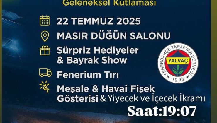 Yalvaç’ta Taraftarlar Fenerbahçe İçin Buluşuyor