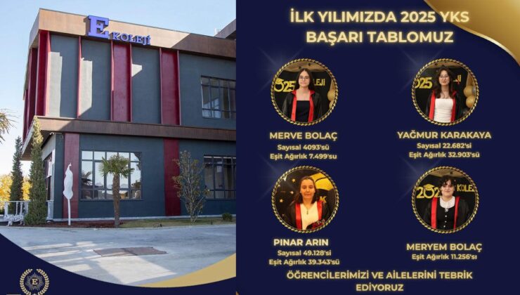 Isparta’nın Eğitim Markası E KOLEJİ, İlk Yılında Gösterdiği Başarıyla Parladı