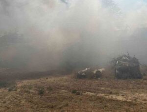 Şarkikaraağaç’ta Kuru Ot Yangını Felakete Dönüştü: 2 Ev, 1 Ahır ve 2 Dönüm Arazi Küle Döndü