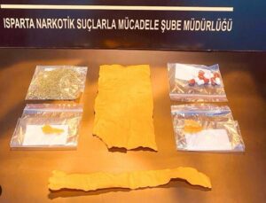 Isparta’da Uyuşturucu Operasyonu: 781 Kullanımlık Sentetik Madde Ele Geçirildi