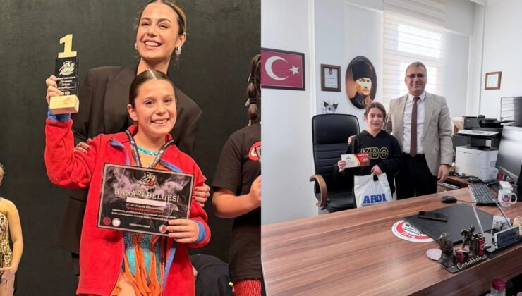 Antalya’da Dans Yarışmasına Ispartalı Belinay Damga Vurdu