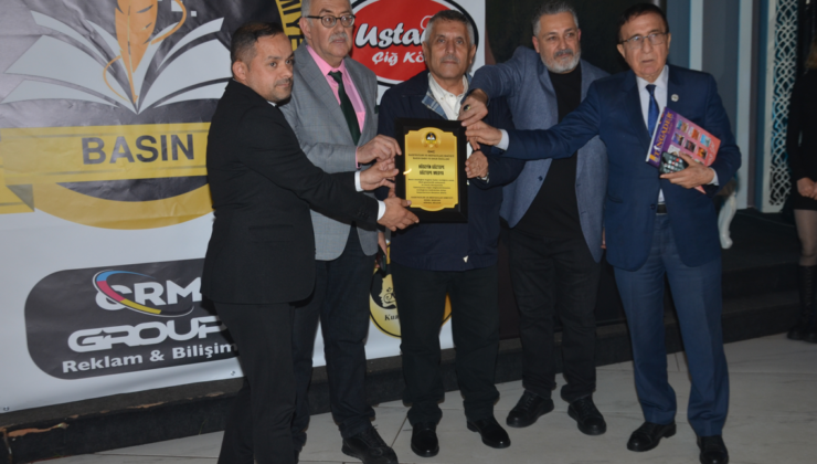 Tingader Başkanı Mehmet Ali Çelik’e Basın Emek ve Onur ödülü