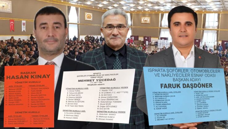 Isparta Şoförler Odası Seçiminde Üçlü Yarış: Yeni Yönetim Listeleri Belli Oldu