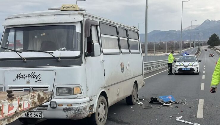 Isparta’da Açılışının Ertesi Günü Kaza Haberi Geldi: Yeni Üst Geçitte Korkutan Çarpışma