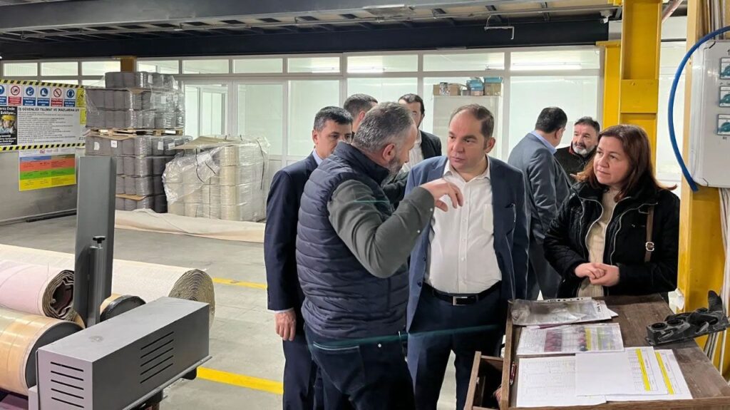 Isparta Halıcılığında Robotik Dönem: SANTEK Heyeti Üretim Tesislerini İnceledi Kosgeb Mudur