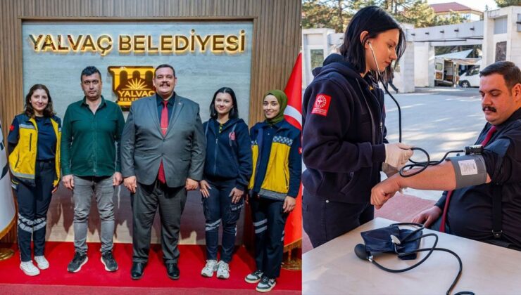 Yalvaç’ta Sağlık Farkındalığı: Meydanda Tansiyon ve Şeker Ölçümü