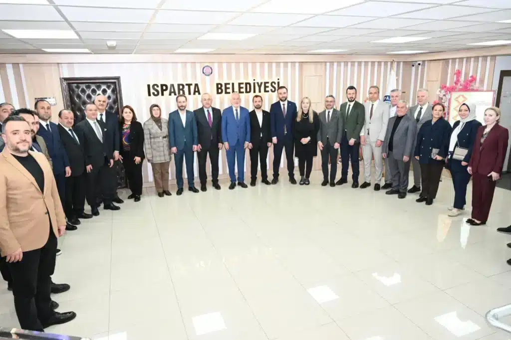 Isparta Belediye Başkanı Başdeğirmen, Mevlüt Çavuşoğlu’nu Ağırladı Cavusoglu Isparta